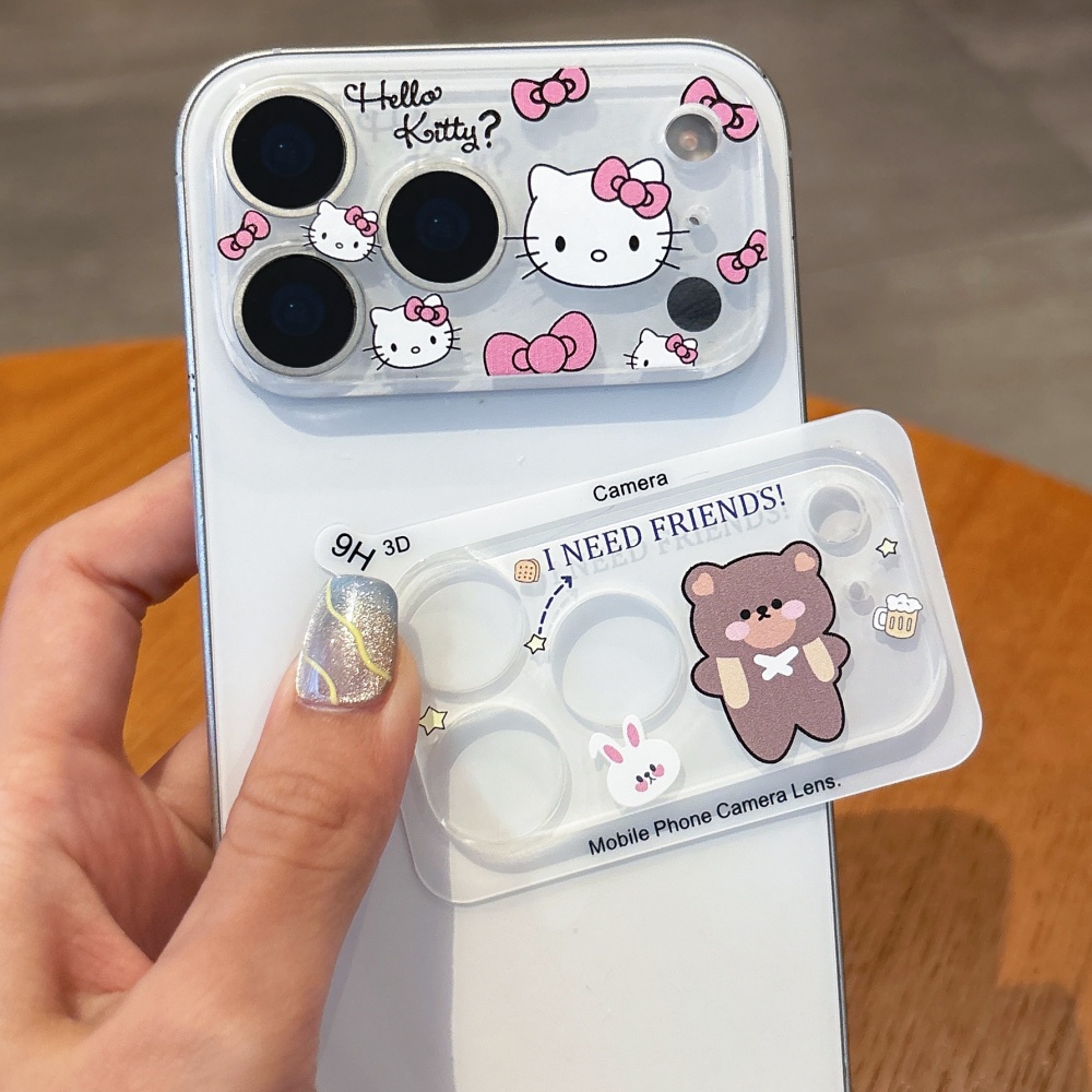 Camera Lens Protector - Niedlicher Cartoon-Kameraschutz Objektivfolie für iPhone 15